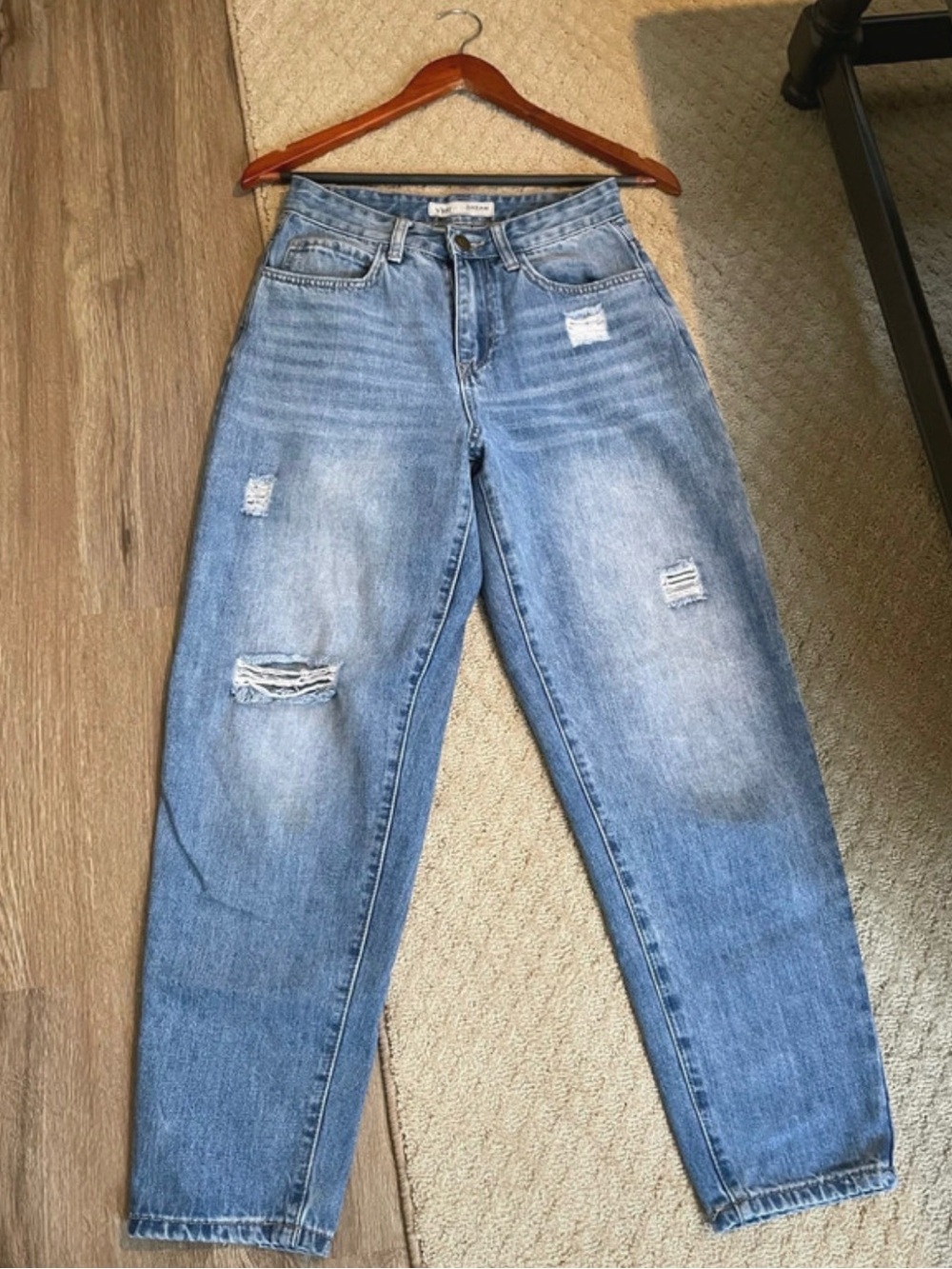 YMI Light Blue Distressed Boyfriend Jeans